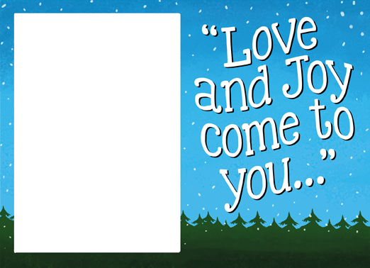 Love and Joy Christmas Flat  Ecard Cover