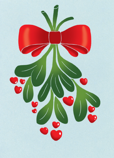 Love and Kisses Christmas Ecard Cover