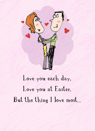 Love at Easter 5x7 greeting Ecard Cover