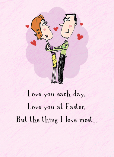 Love at Easter For Wife Ecard Cover