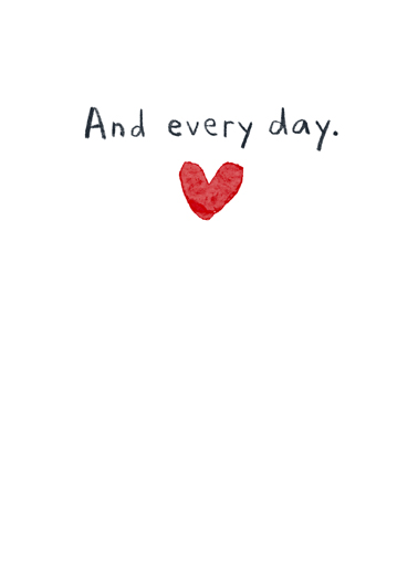Love to You Birthday Birthday Card Inside