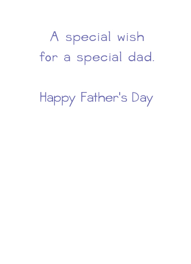 Loving Caring Dad Father's Day Card Inside