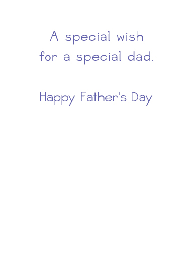 Loving Caring Dad Father's Day Ecard Inside