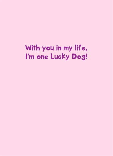 Lucky Dog (LV) Love Ecard Inside