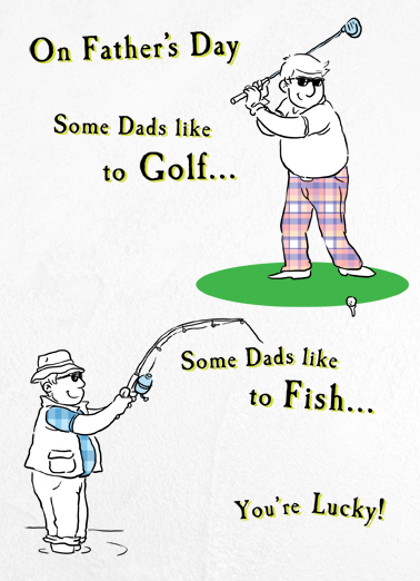 Lucky FD Father's Day Ecard Cover