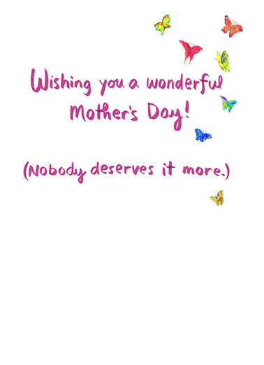 MD Butterfly Lettering Mother's Day Ecard Inside