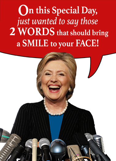 Madame President Hillary Clinton Ecard Cover