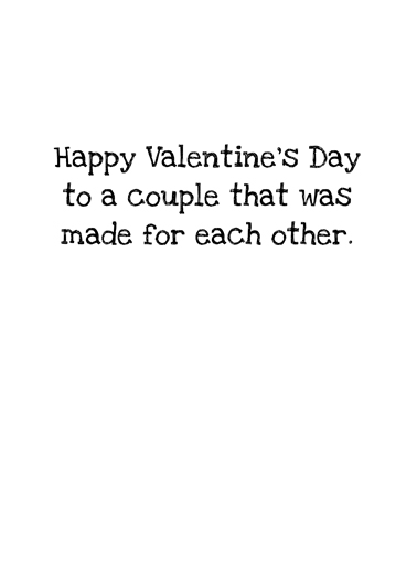 Made for Val For Husband Ecard Inside