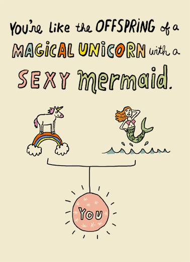 Magical Unicorn Birthday Ecard Cover