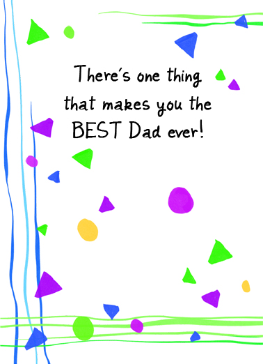 Makes You Best Father's Day Card Cover