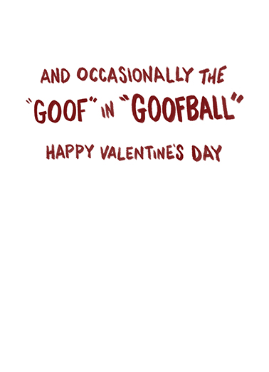 Man in Romantic VAL For Husband Ecard Inside