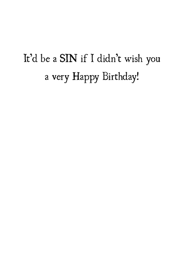 Man's Original Sin 5x7 greeting Ecard Inside