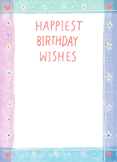 Many Happy Moments Lettering Card Inside