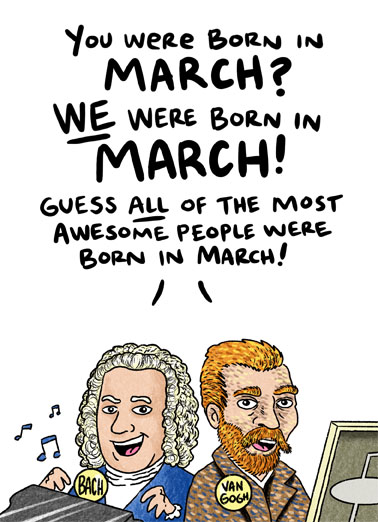 March Best Birthday March Birthday Card Cover