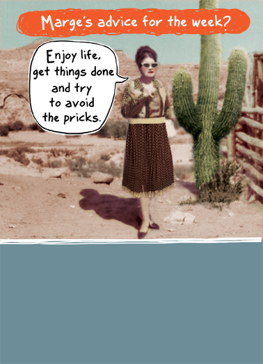 Marge Week Vintage Ecard Cover