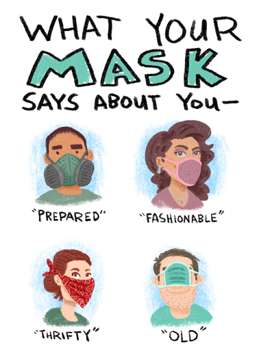 Mask Says About You  Card Cover