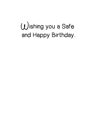 Masked Birthday Fairy Pandemic Card Inside