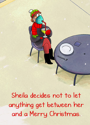 Masked Christmas Pandemic Ecard Cover