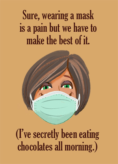 Masking Chocolates Coronavirus Ecard Cover