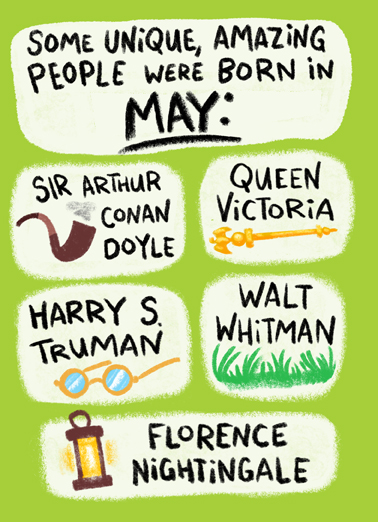 May People Lettering Card Cover