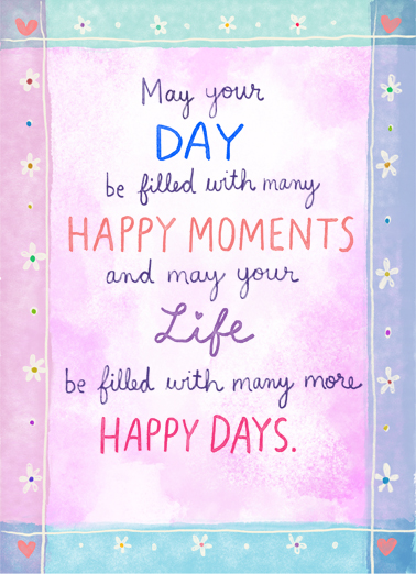 May Your Day Be Filled Thinking of You Ecard Cover