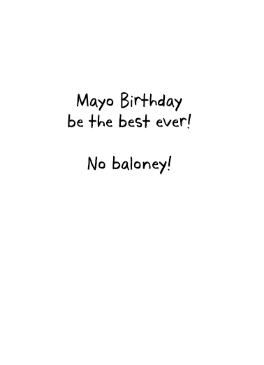 Mayo  Card Inside