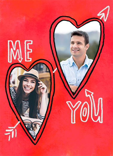 Me You Val For Couple Card Cover