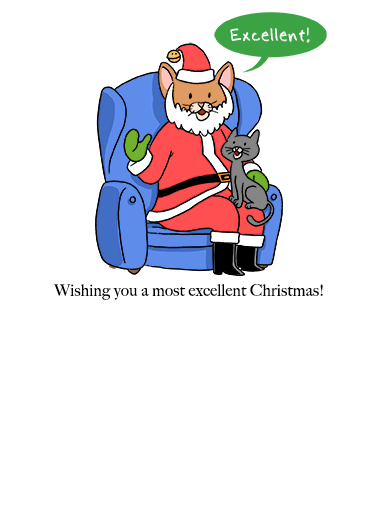 Meet Santa Claws Christmas Ecard Inside