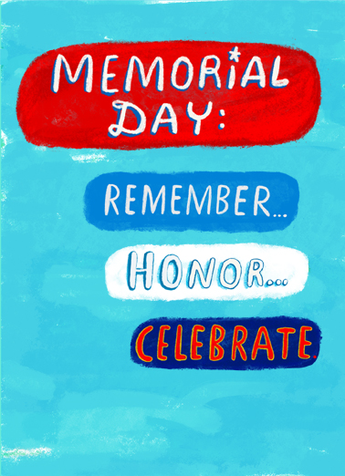 Memorial Day Memorial Day Card Cover