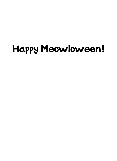 Meowloween Cats Card Inside