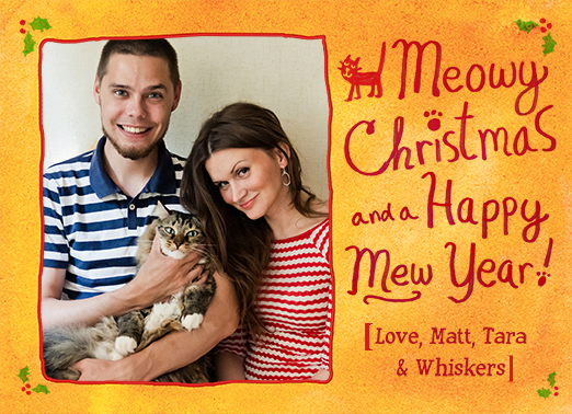 Meowy Christmas Christmas Ecard Cover