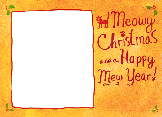 Meowy Christmas Christmas Ecard Cover