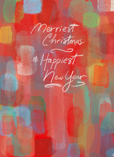 Merriest Happiest Christmas Card Cover
