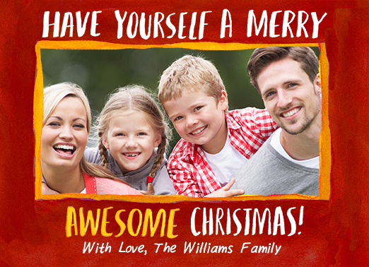 Merry Awesome Christmas Christmas Ecard Cover