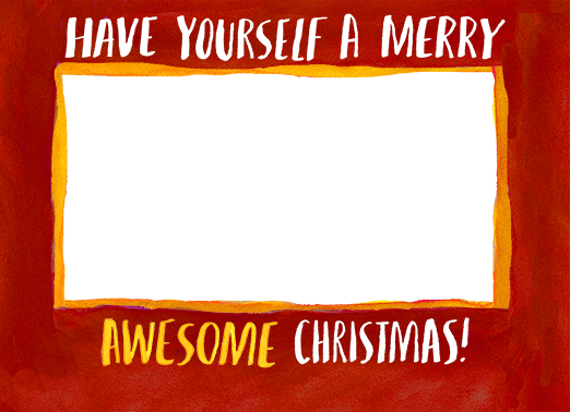 Merry Awesome Christmas  Ecard Cover