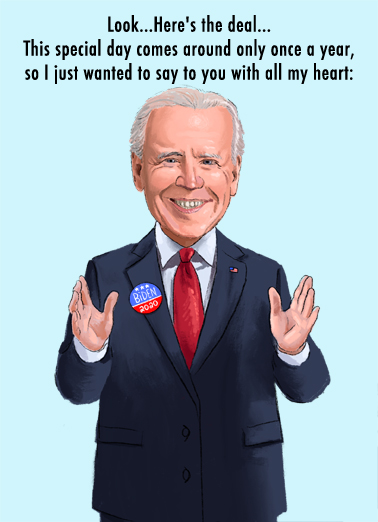 Merry Christmas Biden Funny Political Card Cover