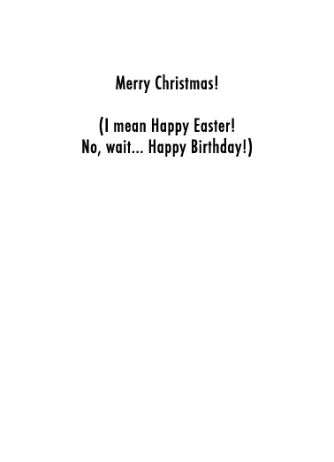 Merry Christmas Biden  Card Inside