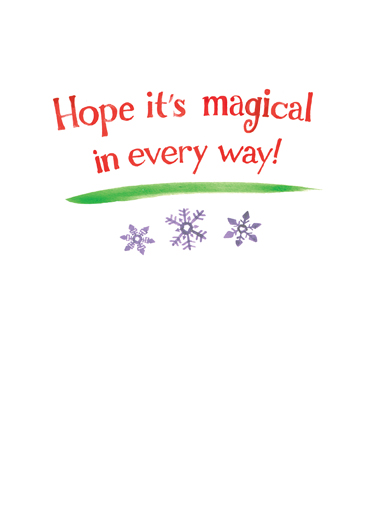 Merry Christmas Burst Heartfelt Ecard Inside