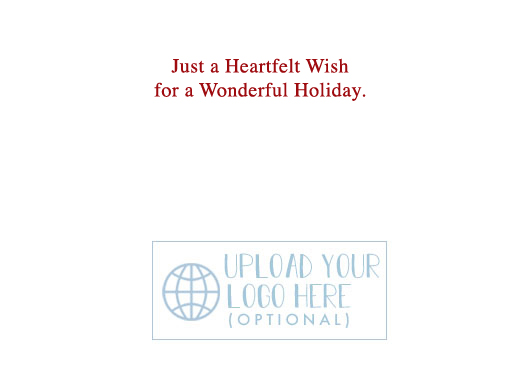 Merry Christmas Hearts (H) Christmas Card Inside