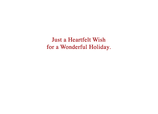 Merry Christmas Hearts CF Illustration Card Inside
