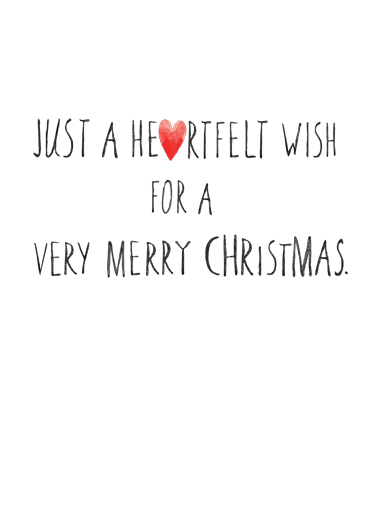 Merry Christmas Hearts Christmas Wishes Ecard Inside