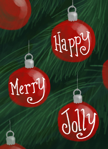 Merry Happy Jolly biz Christmas Ecard Cover