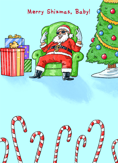 Merry Shizmas Christmas Card Cover