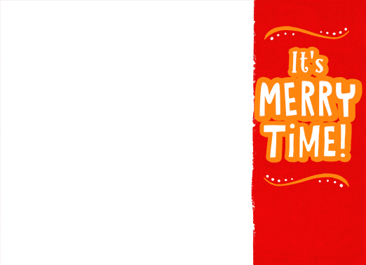Merry Time Upload Christmas Ecard Cover