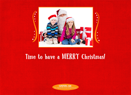 Merry Time Upload Christmas Ecard Inside