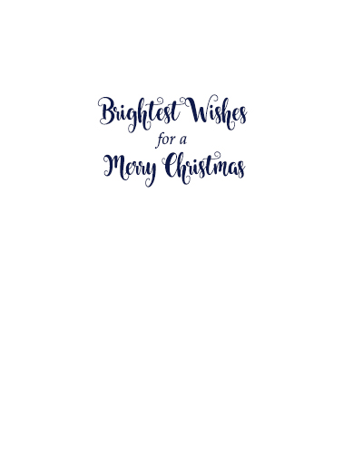 Merry and Bright Glitter Christmas Ecard Inside