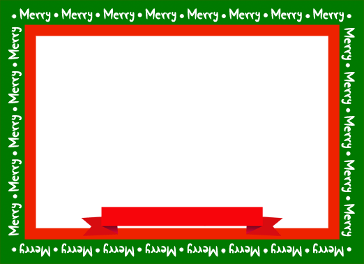 Merry-horiz Christmas Ecard Cover