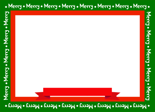 Merry-horiz 5x7 horizontal flats Ecard Cover