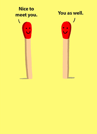 Met My Match Val Valentine's Day Card Cover