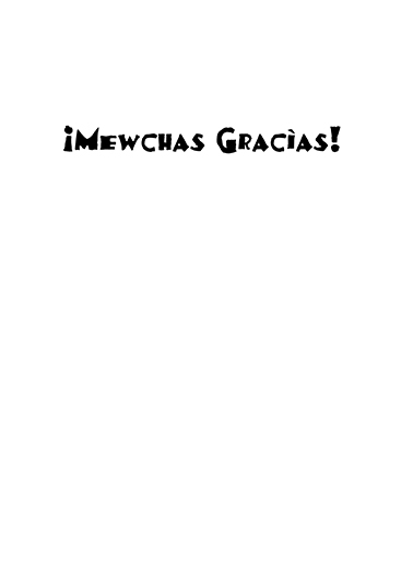 Mewchas Gracias Cats Card Inside